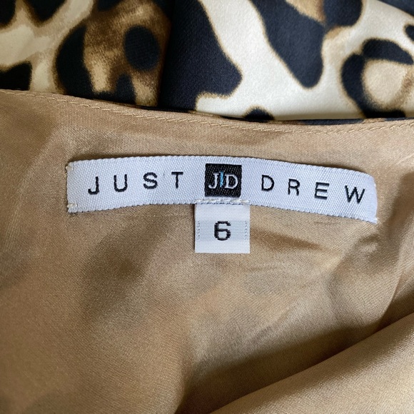Just Drew | NWT! Y2K Leopard print , Y2K Slip Dress Size: 6 - Picture 3 of 4